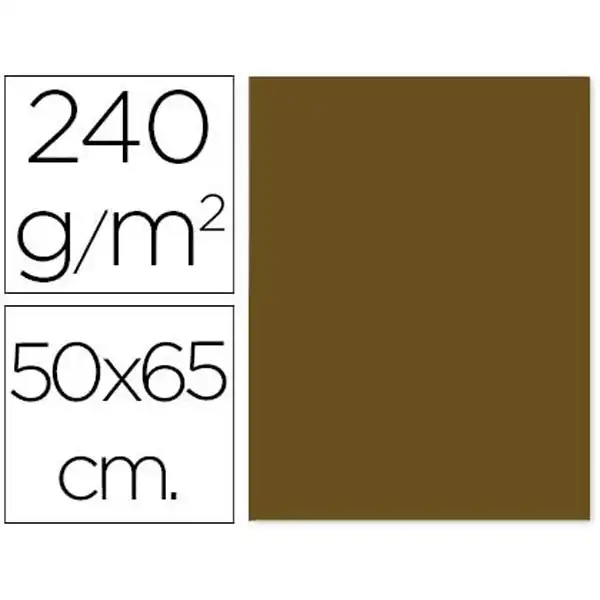 CARTULINA LIDERPAPEL 50X65 CM 240 G/M2 MARRON CLARO ESCOLAR CX55 58654 CARTULINA LIDERPAPEL 50X65 CM 240 G/M2 MARRON CLARO ESCOLAR CX55 58654