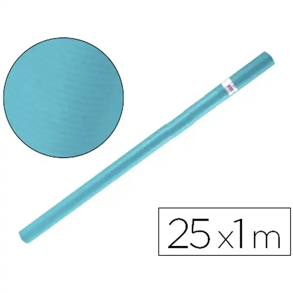 PAPEL KRAFT LIDERPAPEL AZUL TURQUESA ROLLO 25X1 MT PK26 59137 PAPEL KRAFT LIDERPAPEL AZUL TURQUESA ROLLO 25X1 MT PK26 59137