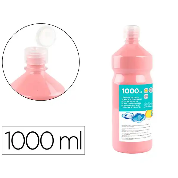 TEMPERA LIQUIDA LIDERPAPEL ESCOLAR 1000 ML ROSA TP28 59219 TEMPERA LIQUIDA LIDERPAPEL ESCOLAR 1000 ML ROSA TP28 59219
