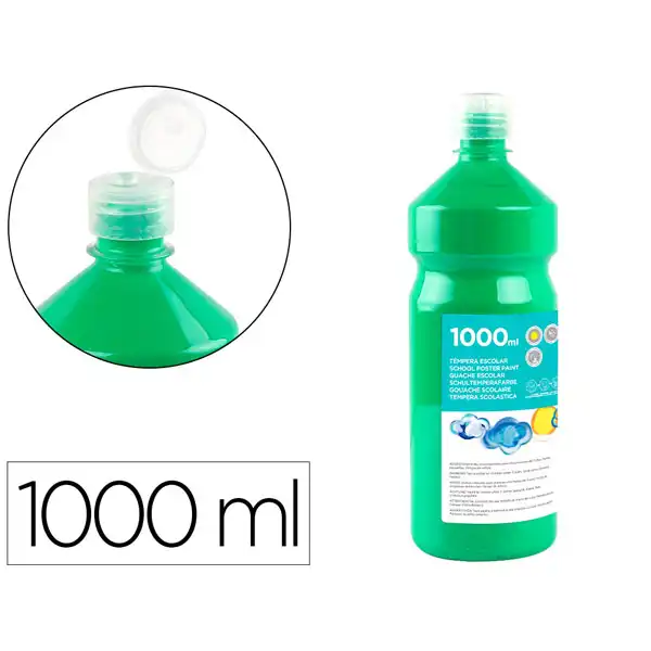 TEMPERA LIQUIDA LIDERPAPEL ESCOLAR 1000 ML VERDE TP36 59227 TEMPERA LIQUIDA LIDERPAPEL ESCOLAR 1000 ML VERDE TP36 59227