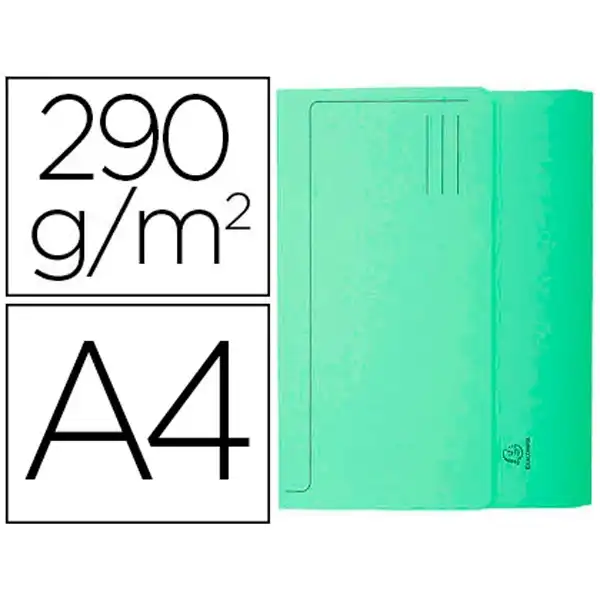 SUBCARPETA CARTULINA CON BOLSA EXACOMPTA A4 VERDE 290 GR 47673E 63277 SUBCARPETA CARTULINA CON BOLSA EXACOMPTA A4 VERDE 290 GR 47673E 63277