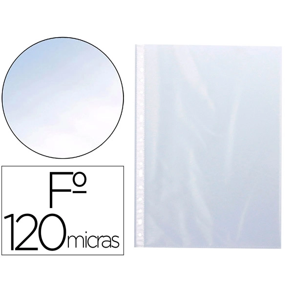 FUNDA MULTITALADRO Q-CONNECT Fº 120 MC CRISTAL CAJA DE 100 UDS KF18479 63406 FUNDA MULTITALADRO Q-CONNECT Fº 120 MC CRISTAL CAJA DE 100 UDS KF18479 63406