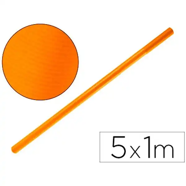 PAPEL KRAFT LIDERPAPEL NARANJA FUERTE ROLLO 5X1 MT PK70 63742 PAPEL KRAFT LIDERPAPEL NARANJA FUERTE ROLLO 5X1 MT PK70 63742