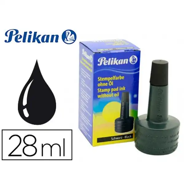 TINTA PELIKAN TAMPON 28 ML. P/ ALMOHADILLA NEGRO (351197) 69837