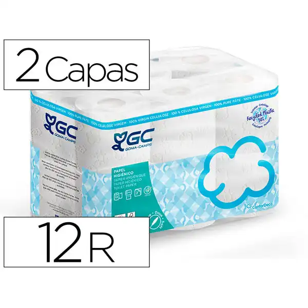 PAPEL HIGIENICO GC 2 CAPAS PAQ. DE 12 ROLLOS 72336 PAPEL HIGIENICO GC 2 CAPAS PAQ. DE 12 ROLLOS 72336