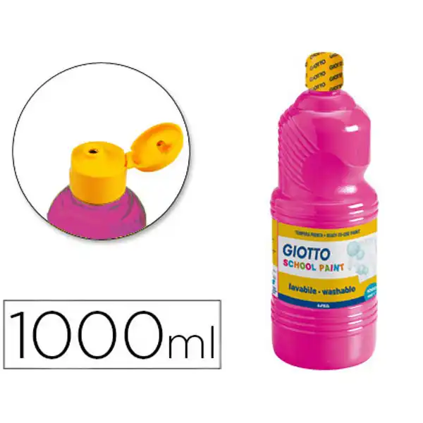 GIOTTO TEMPERA LAVABLE 1000ML MAGENTA 535510 73611 GIOTTO TEMPERA LAVABLE 1000ML MAGENTA 535510 73611