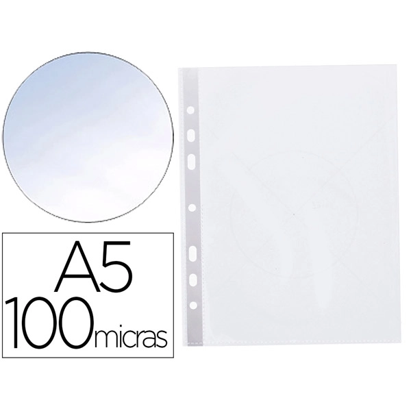 FUNDA MULTITALADRO Q-CONNECT DIN A5 100 MC CRISTAL 6 TALADROS KF15571 74331 FUNDA MULTITALADRO Q-CONNECT DIN A5 100 MC CRISTAL 6 TALADROS KF15571 74331