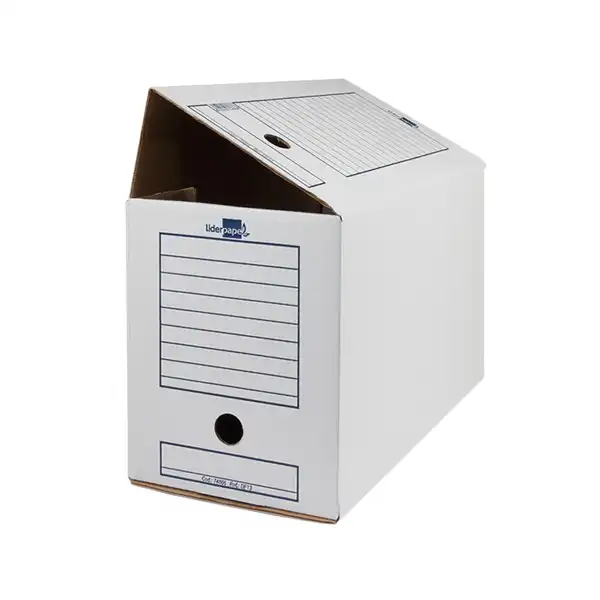 CAJA DE ARCHIVO DEFINITIVO Fº DOBLE ANCHO LIDERPAPEL 367X251X200 MM 74866 CAJA DE ARCHIVO DEFINITIVO Fº DOBLE ANCHO LIDERPAPEL 367X251X200 MM 74866