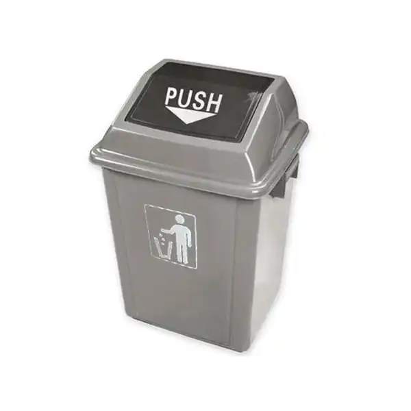 PAPELERA CONTENEDOR Q-CONNECT PLASTICO CON TAPA DE BALANCIN 58 LITROS 340X240X450 MM GRIS 75173 PAPELERA CONTENEDOR Q-CONNECT PLASTICO CON TAPA DE BALANCIN 58 LITROS 340X240X450 MM GRIS 75173