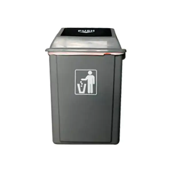 PAPELERA CONTENEDOR Q-CONNECT PLASTICO CON TAPA DE BALANCIN 58 LITROS 340X240X450 MM GRIS 75173 PAPELERA CONTENEDOR Q-CONNECT PLASTICO CON TAPA DE BALANCIN 58 LITROS 340X240X450 MM GRIS 75173