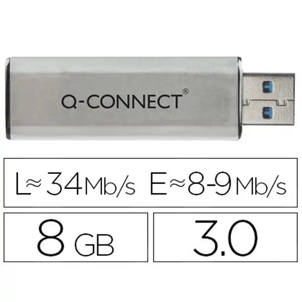 MEMORIA USB Q-CONNECT FLASH 8 GB 3.0 KF16368 75564 MEMORIA USB Q-CONNECT FLASH 8 GB 3.0 KF16368 75564