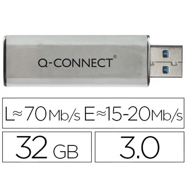MEMORIA USB Q-CONNECT FLASH 32 GB 3.0 KF16370 75566 MEMORIA USB Q-CONNECT FLASH 32 GB 3.0 KF16370 75566