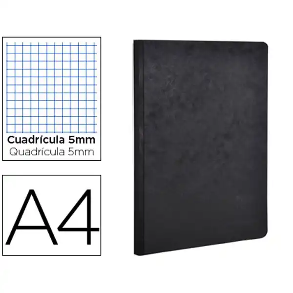 LIBRETA AGE-BAG TAPA CARTULINA LOMO COSIDO CUADRO 5MM 96HJ NEGRO 210X297MM 791421C 78615 LIBRETA AGE-BAG TAPA CARTULINA LOMO COSIDO CUADRO 5MM 96HJ NEGRO 210X297MM 791421C 78615