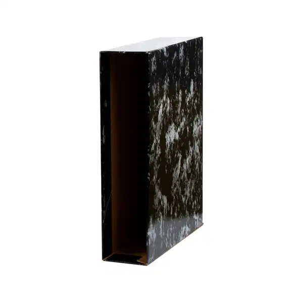 CAJA ARCHIVADOR JASPEADO LIDERPAPEL CLASSIC BLUE Fº NEGRA CZ02 94921