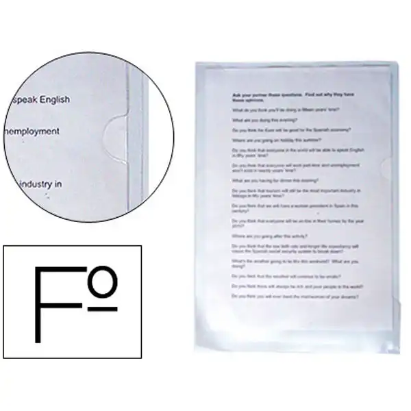 CARPETA DOSSIER UÑERO PLASTICOQ-CONNECT Fº TRANPARENTE 1435 CARPETA DOSSIER UÑERO PLASTICOQ-CONNECT Fº TRANPARENTE 1435