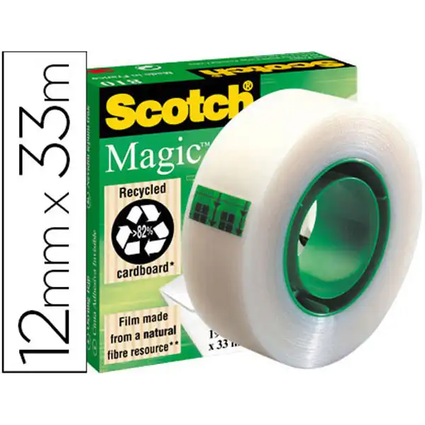 CINTA ADHESIVA SCOTCH-MAGIC 33 MT X 12 MM 2067 CINTA ADHESIVA SCOTCH-MAGIC 33 MT X 12 MM 2067