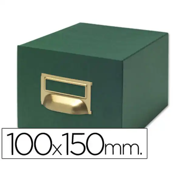 FICHERO FICHAS TELA VERDE 500 FICHAS N.3 TAMAÑO 100X150 MM 3596 FICHERO FICHAS TELA VERDE 500 FICHAS N.3 TAMAÑO 100X150 MM 3596