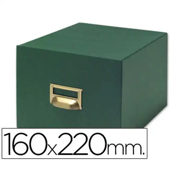 FICHERO FICHAS TELA VERDE 500 FICHAS Nº5 160X220 MM TV10 3597 FICHERO FICHAS TELA VERDE 500 FICHAS Nº5 160X220 MM TV10 3597