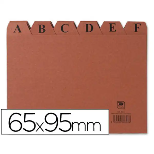 INDICE FICHERO CARTON Nº 1 TAMAÑO 65X95 3814 INDICE FICHERO CARTON Nº 1 TAMAÑO 65X95 3814