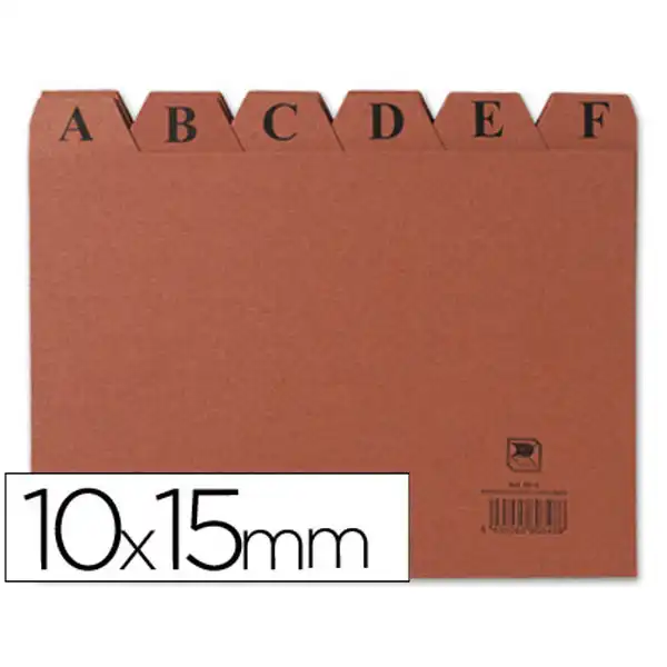 INDICE FICHERO CARTON Nº 3 TAMAÑO 10X15 3816 INDICE FICHERO CARTON Nº 3 TAMAÑO 10X15 3816