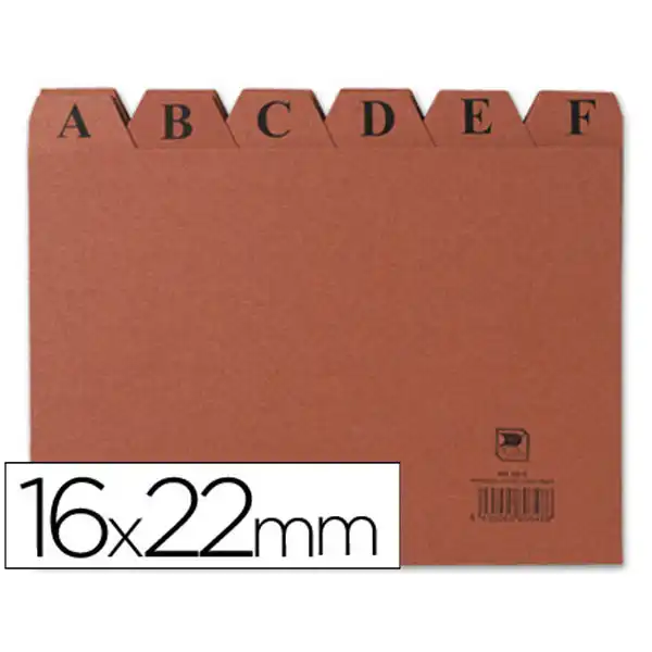 INDICE FICHERO CARTON Nº 5 TAMAÑO 16X22 3817 INDICE FICHERO CARTON Nº 5 TAMAÑO 16X22 3817