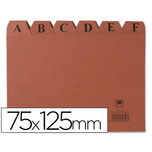 INDICE FICHERO CARTON Nº 2 TAMAÑO 75X125 3818 INDICE FICHERO CARTON Nº 2 TAMAÑO 75X125 3818