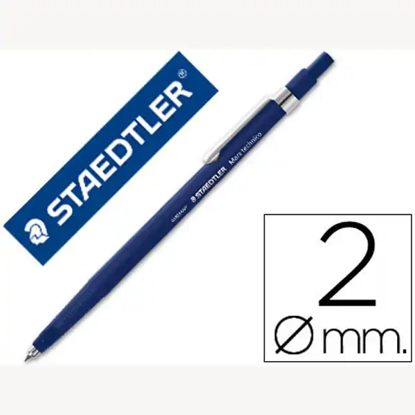 PORTAMINAS STAEDTLER MARS CON CLIP 2 MM 6528 PORTAMINAS STAEDTLER MARS CON CLIP 2 MM 6528