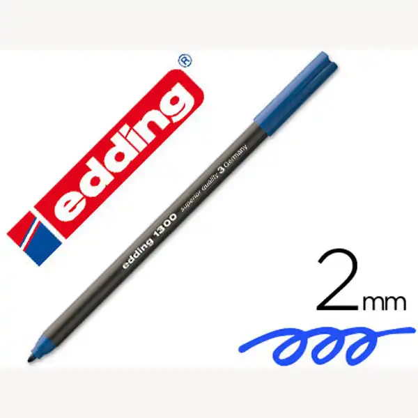 ROTULADOR EDDING 1300 P. FIBRA AZUL P. REDONDA 2 MM 7283 ROTULADOR EDDING 1300 P. FIBRA AZUL P. REDONDA 2 MM 7283