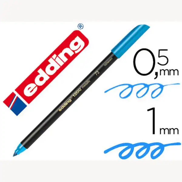 ROTULADOR EDDING 1200 P. FIBRA AZUL CLARO N.10 P. REDONDA 0.5 MM 7288 ROTULADOR EDDING 1200 P. FIBRA AZUL CLARO N.10 P. REDONDA 0.5 MM 7288