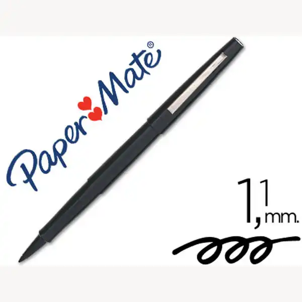 ROTULADOR PAPER MATE PUNTA NYLON 3101-1 NEGRO 7480 ROTULADOR PAPER MATE PUNTA NYLON 3101-1 NEGRO 7480