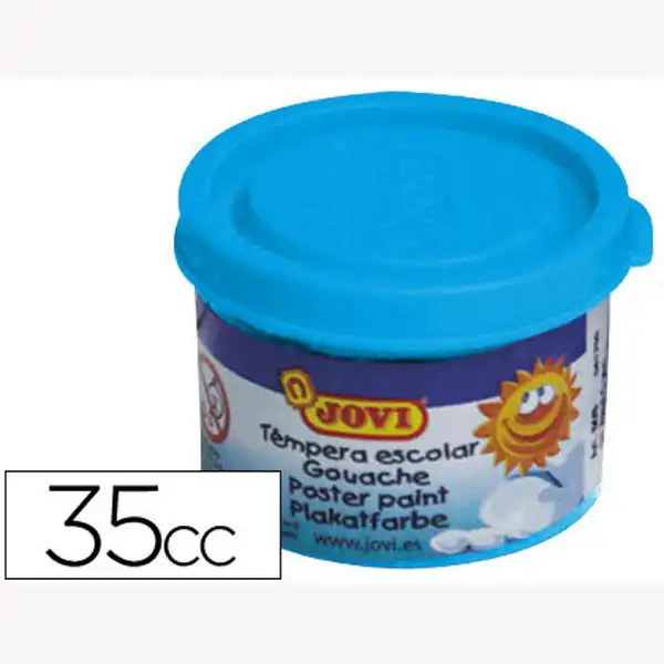 TEMPERA JOVI 35 ML AZUL CYAN CAJA DE 5 UDS 7876 TEMPERA JOVI 35 ML AZUL CYAN CAJA DE 5 UDS 7876