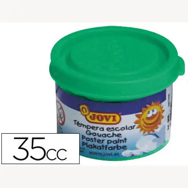 TEMPERA JOVI 35 ML VERDE MEDIO CAJA DE 5 UDS 7890 TEMPERA JOVI 35 ML VERDE MEDIO CAJA DE 5 UDS 7890