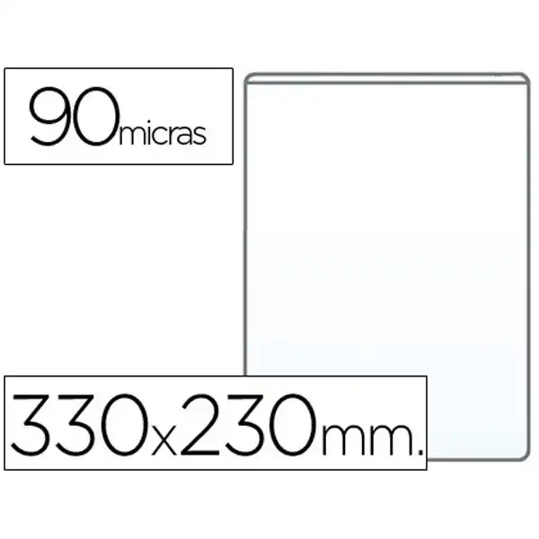 FUNDA PORTADOCUMENTO Fº 90 MICRAS PVC TRANSPARENTE 10118 FUNDA PORTADOCUMENTO Fº 90 MICRAS PVC TRANSPARENTE 10118