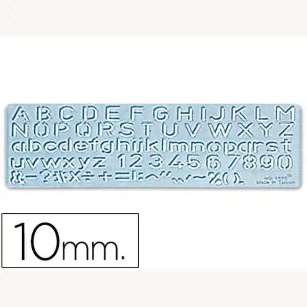 PLANTILLA ROTULACION 1575 -LETRAS Y NUMEROS DE 10 MM 17902 PLANTILLA ROTULACION 1575 -LETRAS Y NUMEROS DE 10 MM 17902