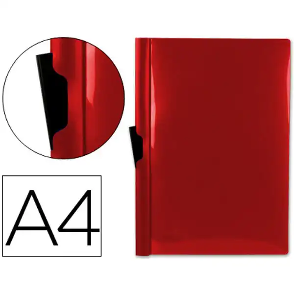 CARPETA LIDERPAPEL DOSSIER PINZA LATERAL 35360 PP A4 ROJA 30 HJ PINZA DESLIZANTE 19062 CARPETA LIDERPAPEL DOSSIER PINZA LATERAL 35360 PP A4 ROJA 30 HJ PINZA DESLIZANTE 19062