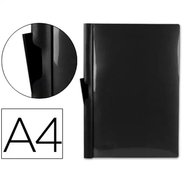 CARPETA LIDERPAPEL DOSSIER PINZA LATERAL 35365 PP A4 NEGRA 30 HJ PINZA DESLIZANTE 19683 CARPETA LIDERPAPEL DOSSIER PINZA LATERAL 35365 PP A4 NEGRA 30 HJ PINZA DESLIZANTE 19683