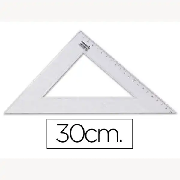 ESCUADRA LPP 30 CM PLASTICO CRISTAL 20432 ESCUADRA LPP 30 CM PLASTICO CRISTAL 20432
