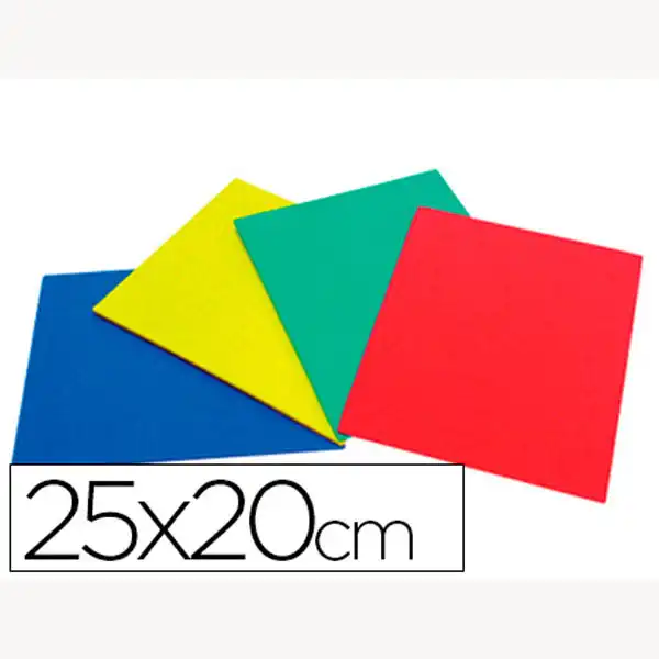 CAUCHO COLOR PLANCHA 25X20CM -BOLSA DE CUATRO 20504 CAUCHO COLOR PLANCHA 25X20CM -BOLSA DE CUATRO 20504