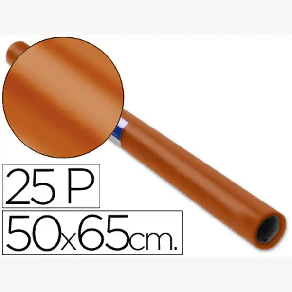 PAPEL CHAROL ROLLO MARRON 25 HJ DE 50X65 CM 22072 PAPEL CHAROL ROLLO MARRON 25 HJ DE 50X65 CM 22072