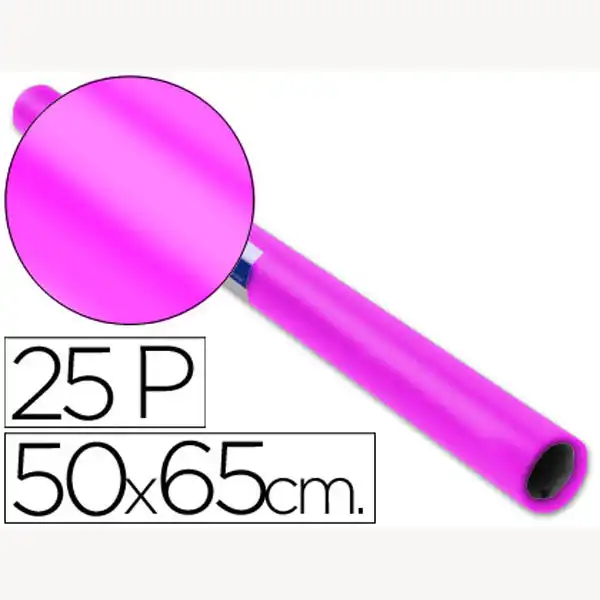PAPEL CHAROL ROLLO ROSA FUERTE25 HJ DE 50X65 CM 22083 PAPEL CHAROL ROLLO ROSA FUERTE25 HJ DE 50X65 CM 22083