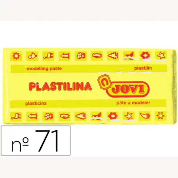 PLASTILINA JOVI 71 AMARILLO CLARO TAMAÑO MEDIANO 71-02 22136 PLASTILINA JOVI 71 AMARILLO CLARO TAMAÑO MEDIANO 71-02 22136