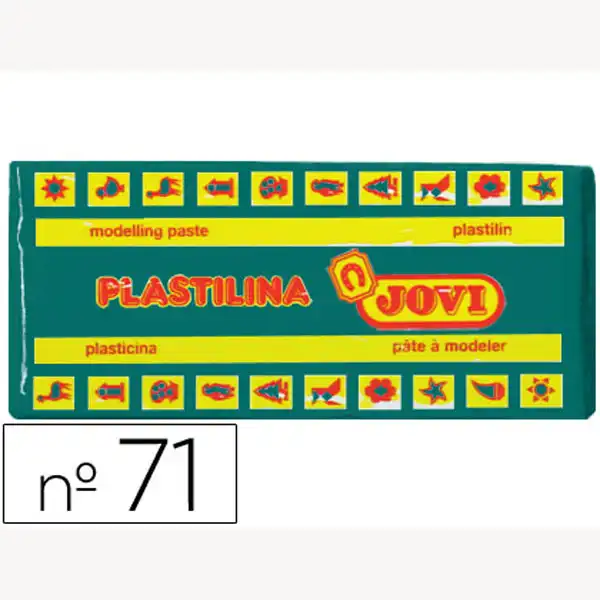 PLASTILINA JOVI 71-11 VERDE OSCURO TAMAÑO MEDIANO 71-11 22144 PLASTILINA JOVI 71-11 VERDE OSCURO TAMAÑO MEDIANO 71-11 22144