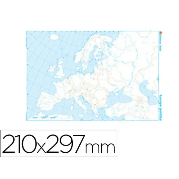 MAPA MUDO TEIDE B/N A4 EUROPA -POLITICO 22172 MAPA MUDO TEIDE B/N A4 EUROPA -POLITICO 22172