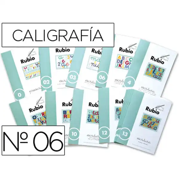 CUADERNO RUBIO CALIGRAFIA Nº 06 22477 CUADERNO RUBIO CALIGRAFIA Nº 06 22477