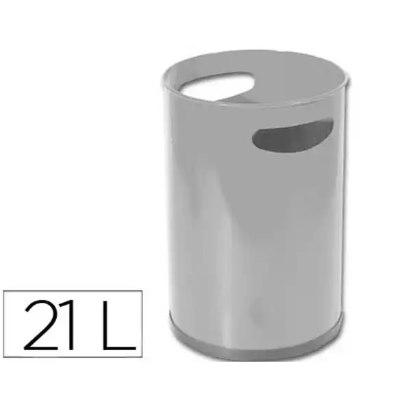 PAPELERA METALICA CON ASAS 101GRIS -32X21 CM 23322 PAPELERA METALICA CON ASAS 101GRIS -32X21 CM 23322
