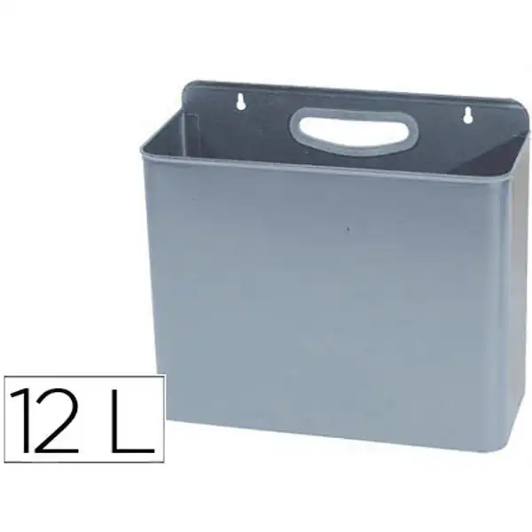 PAPELERA METALICA 99 DE PARED 45X13X29 CM GRIS 23643 PAPELERA METALICA 99 DE PARED 45X13X29 CM GRIS 23643