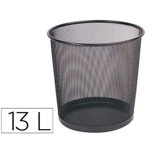 PAPELERA METALICA Q-CONNECT PR-N NEGRA -REJILLA -265X285MM 24224 PAPELERA METALICA Q-CONNECT PR-N NEGRA -REJILLA -265X285MM 24224