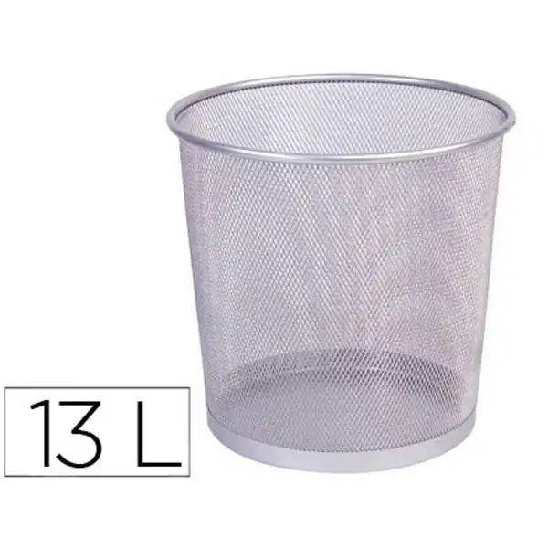PAPELERA METALICA Q-CONNECT PR-P PLATA -REJILLA -265X285MM 24225 PAPELERA METALICA Q-CONNECT PR-P PLATA -REJILLA -265X285MM 24225