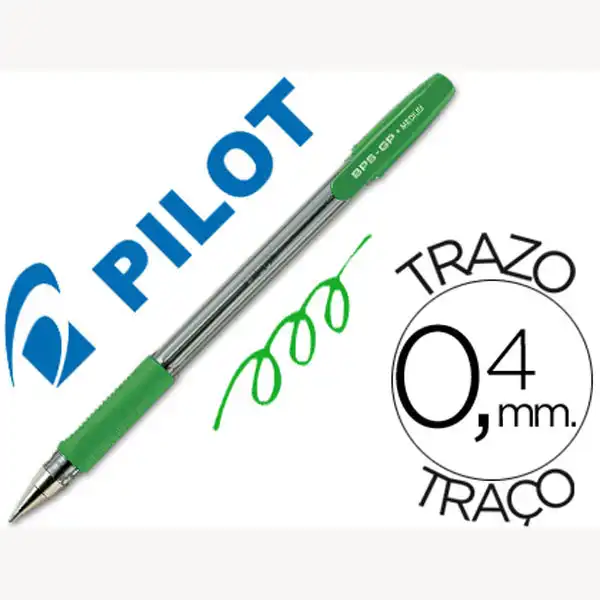 BOLIGRAFO PILOT BPS-GP VERDE -SUJECION DE CAUCHO -TINTA BASE DE ACEITE -CON CAPUCHON 25556 BOLIGRAFO PILOT BPS-GP VERDE -SUJECION DE CAUCHO -TINTA BASE DE ACEITE -CON CAPUCHON 25556