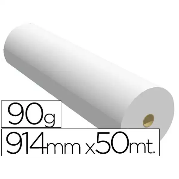 PAPEL REPROGRAFIA P/ PLOTTER 914MMX50MT 90GR IMPRESION INK-JET 26861 PAPEL REPROGRAFIA P/ PLOTTER 914MMX50MT 90GR IMPRESION INK-JET 26861